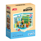 Дитячий конструктор "Акваріумна крамничка капібар" JAKI FK023 серії "Mini Super Town" 305 деталей. Зображення №2 Дитячий конструктор "Акваріумна крамничка капібар" JAKI FK023 серії "Mini Super Town" 305 деталей. Зображення №2
