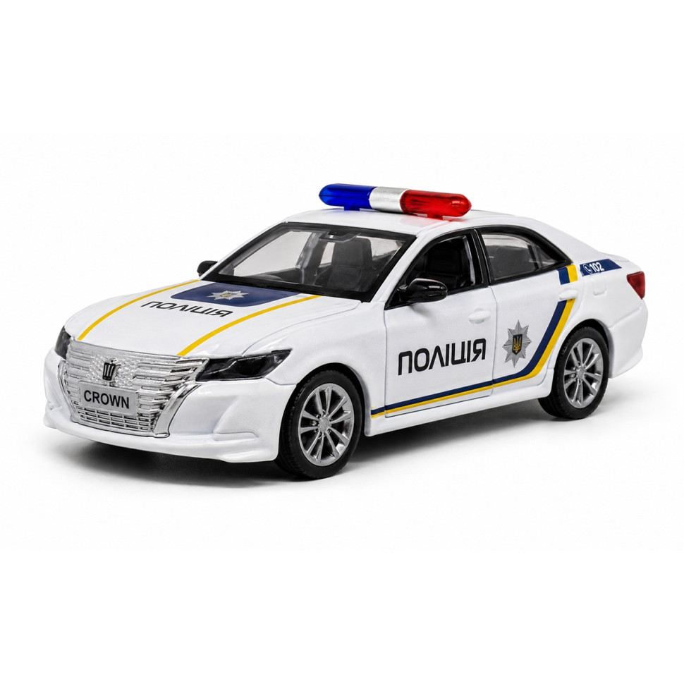 Автомодель дитяча Toyota Crown "Поліція" TechnoDrive KM260418P, масштаб 1:40 Автомодель дитяча Toyota Crown "Поліція" TechnoDrive KM260418P, масштаб 1:40
