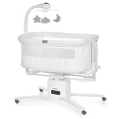 Приставная кроватка с функцией качания "DREAM ME" 1223 White, до 9 кг. Изображение №2 Приставная кроватка с функцией качания "DREAM ME" 1223 White, до 9 кг. Изображение №2