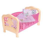 Кроватка для куклы Розовая Технок 4494TXK(Pink) 45х26х24 см. Изображение №2 Кроватка для куклы Розовая Технок 4494TXK(Pink) 45х26х24 см. Изображение №2