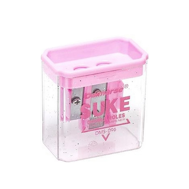 Подвійна точилка для олівців із контейнером DMS-096(Pink) Подвійна точилка для олівців із контейнером DMS-096(Pink)