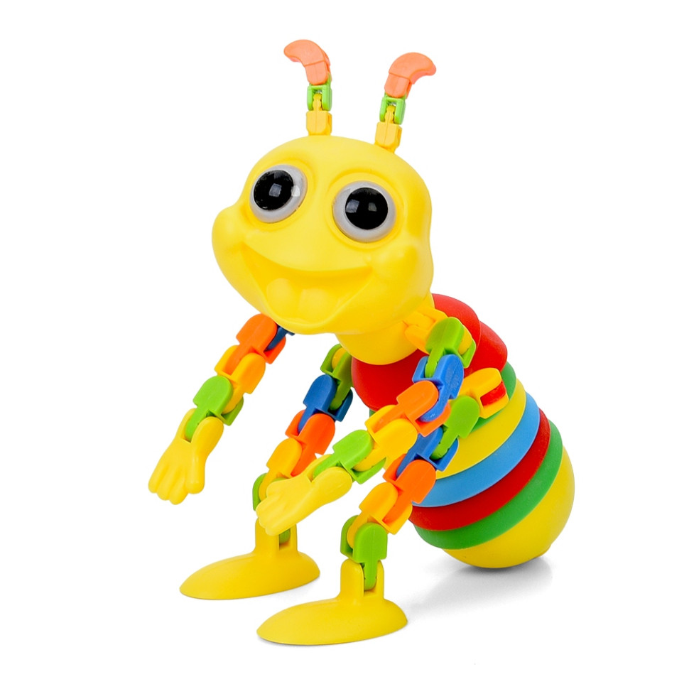 Детская игрушка-антистресс "Мурашка" INT 0022(Yellow) с подвижными деталями Детская игрушка-антистресс "Мурашка" INT 0022(Yellow) с подвижными деталями