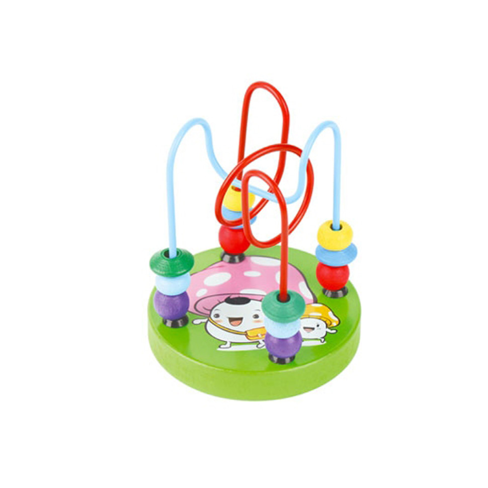 Деревянная игрушка "Лабиринт" MD 0810(Green-2) на проволоке 11 см Деревянная игрушка "Лабиринт" MD 0810(Green-2) на проволоке 11 см