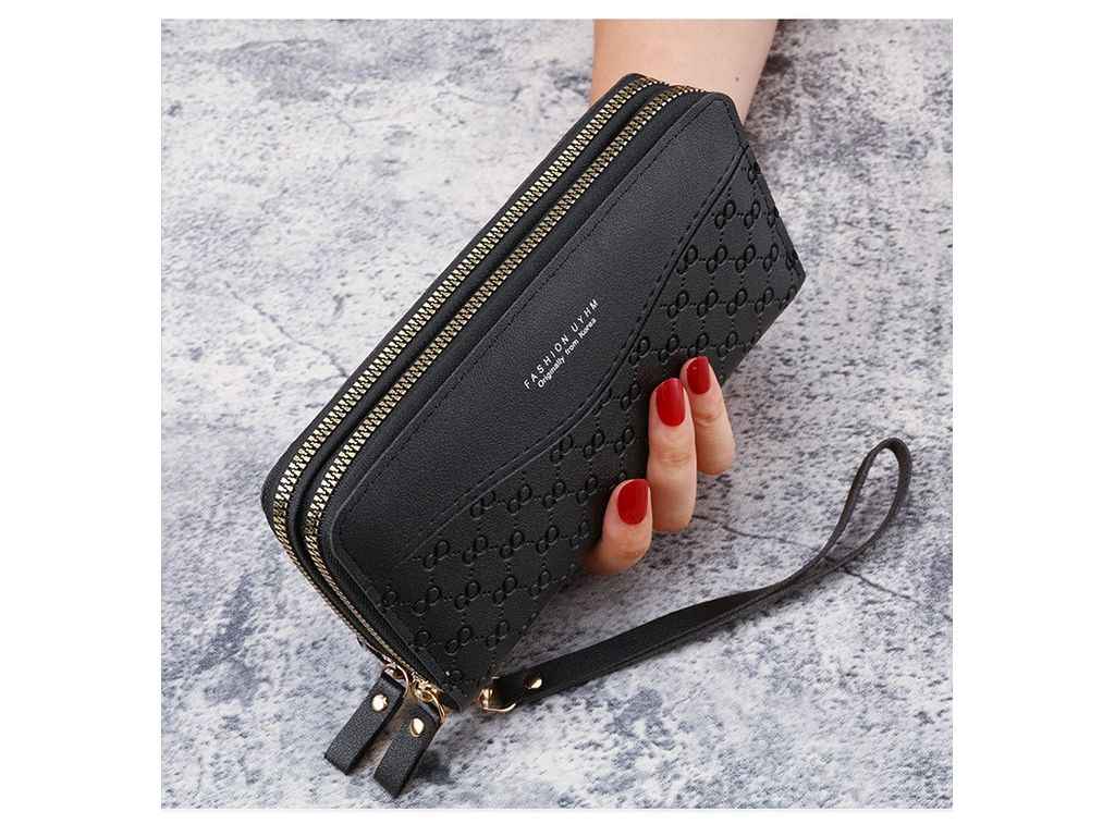 Кошелек женский 10*20*4см 896-5 черный экокожа ТМ Китай Кошелек женский 10*20*4см 896-5 черный экокожа ТМ Китай