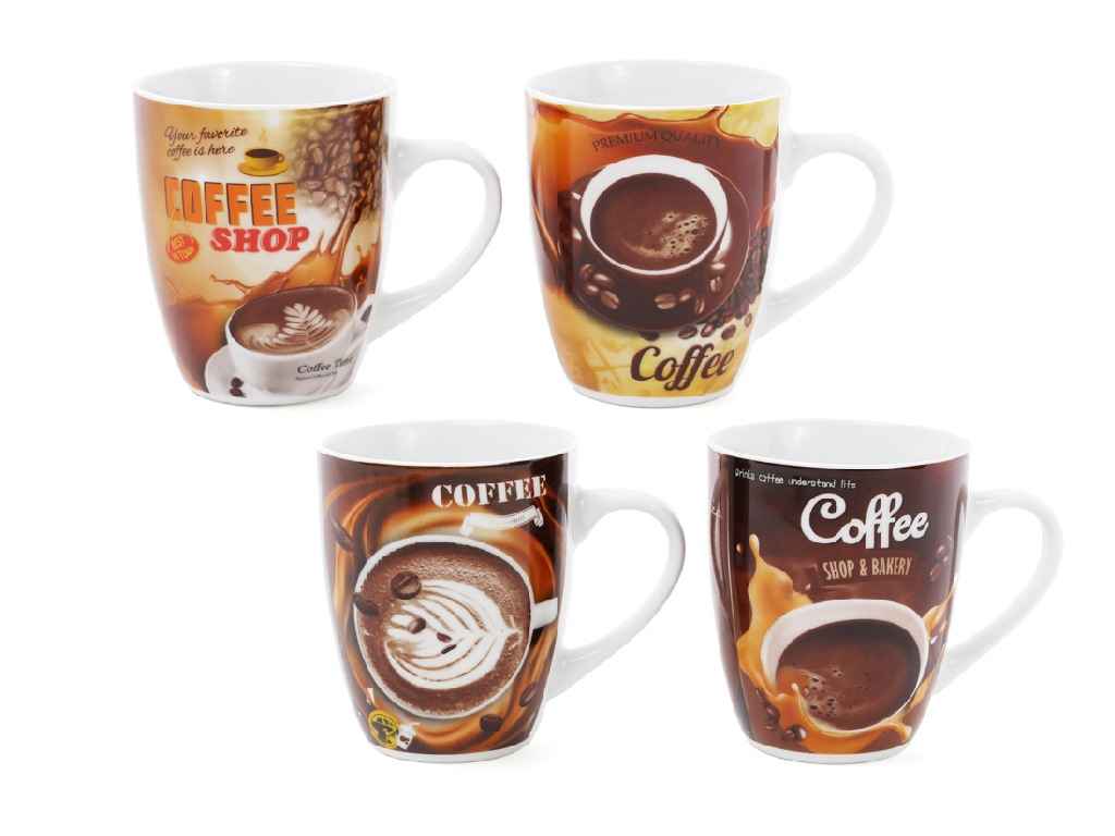 Чашка фарфоровая 350мл Coffee микс 334-415 ТМ BONADI Чашка фарфоровая 350мл Coffee микс 334-415 ТМ BONADI