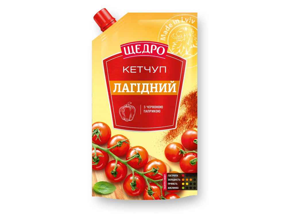 Кетчуп Лагідний 360г д/п ТМЩЕДРО Кетчуп Лагідний 360г д/п ТМЩЕДРО