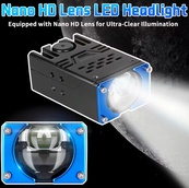 Фара-LED Прямокутник 50/70W 80*46*33мм лінза з шторкою P1L--PRO A SERIES. Зображення №4