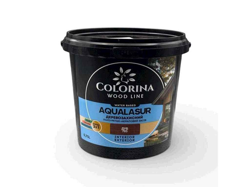 Лазур 0,75л AQUALASUR (Дуб 703) ТМCOLORINA Лазур 0,75л AQUALASUR (Дуб 703) ТМCOLORINA