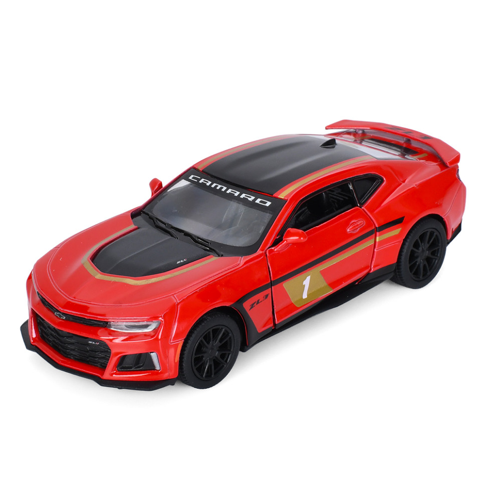 Дитяча модель машинки Chevrolet Camaro ZL1 2017 Kinsmart KT5399FW інерційна, 1:38 Red Дитяча модель машинки Chevrolet Camaro ZL1 2017 Kinsmart KT5399FW інерційна, 1:38 Red