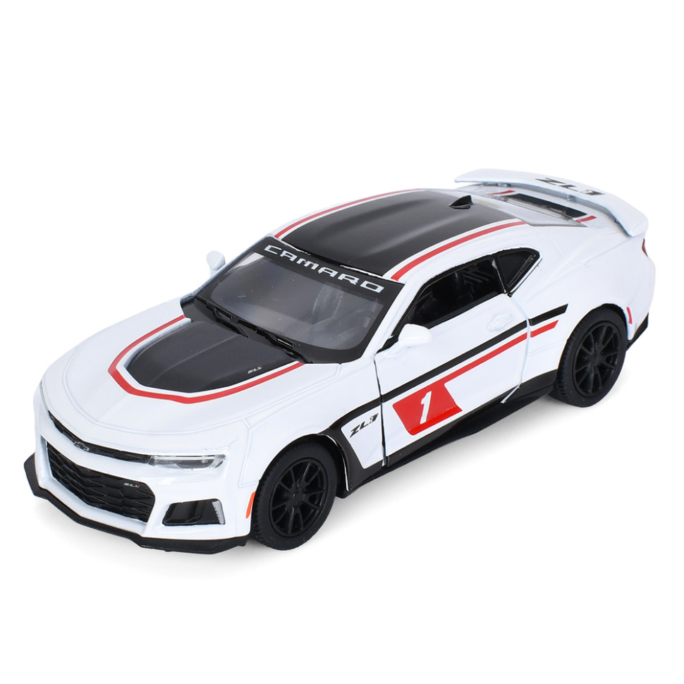 Детская модель машинки Chevrolet Camaro ZL1 2017 Kinsmart KT5399FW инерционная, 1:38 White Детская модель машинки Chevrolet Camaro ZL1 2017 Kinsmart KT5399FW инерционная, 1:38 White