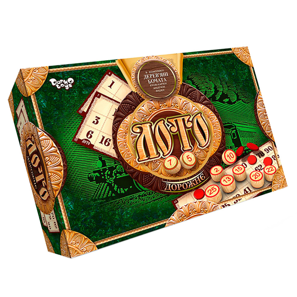 Настольная игра "Лото дорожное" Бочата DTG51U Укр Настольная игра "Лото дорожное" Бочата DTG51U Укр
