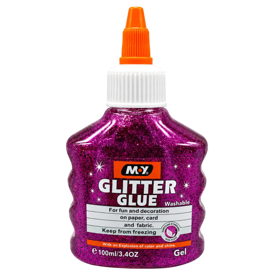 Клей декоративный "Металлик Glitter" DSCN4619(Pink) 100 мл Клей декоративный "Металлик Glitter" DSCN4619(Pink) 100 мл