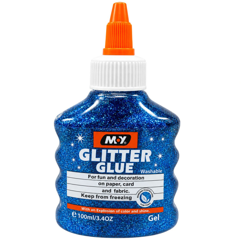 Клей декоративний "Металік Glitter" DSCN4619(Blue) 100 мл Клей декоративний "Металік Glitter" DSCN4619(Blue) 100 мл
