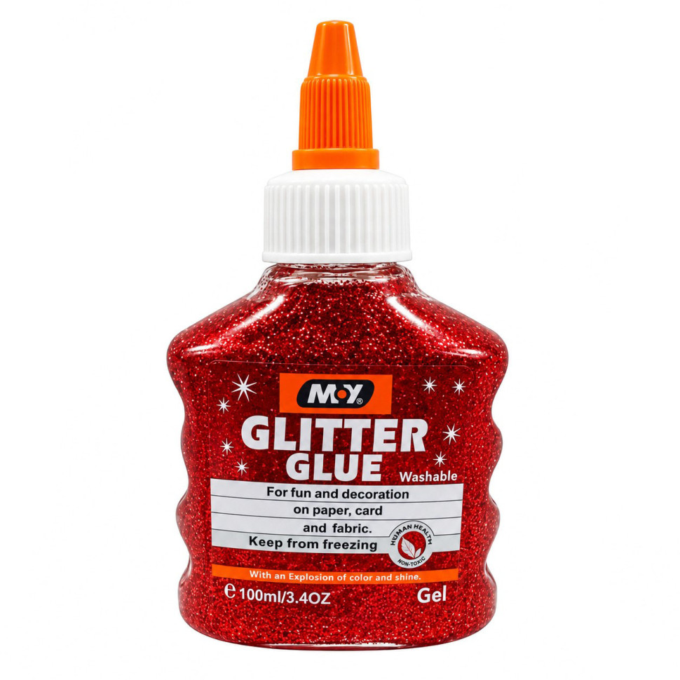 Клей декоративний "Металік Glitter" DSCN4619(Red) 100 мл Клей декоративний "Металік Glitter" DSCN4619(Red) 100 мл