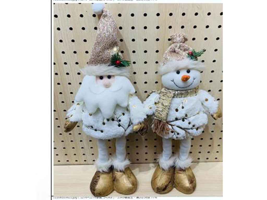 Фігура новорічна 40см Santa Snowman M48359 ТМ STENSON Фігура новорічна 40см Santa Snowman M48359 ТМ STENSON