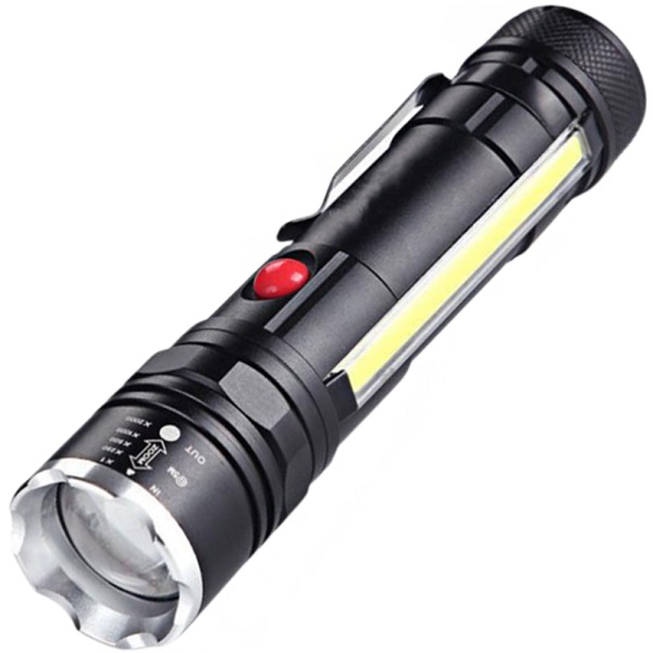 Ліхтар ручний акумуляторний/на батарейках 1*18650/3*AAA, 4 реж, zoom, Police T6-26+T6+COB Ліхтар ручний акумуляторний/на батарейках 1*18650/3*AAA, 4 реж, zoom, Police T6-26+T6+COB