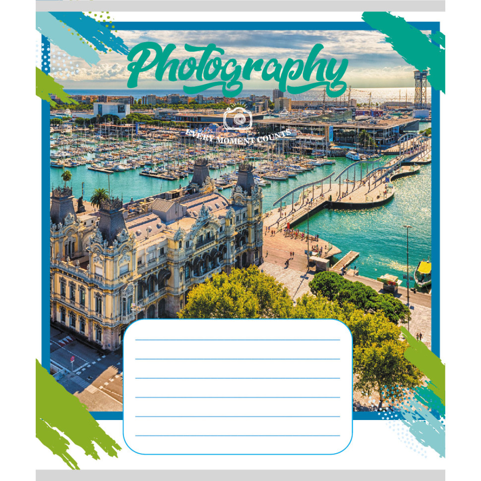 Зошит загальний "Фотографія" 096-959044K-2 в клітинку, 96 аркушів Зошит загальний "Фотографія" 096-959044K-2 в клітинку, 96 аркушів