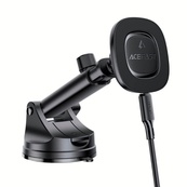 Автодержатель с беспроводной зарядкой ACEFAST "D47" Black 15W. Изображение №4