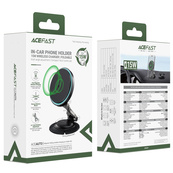 Автодержатель с беспроводной зарядкой ACEFAST "D65" Black 15W. Изображение №2