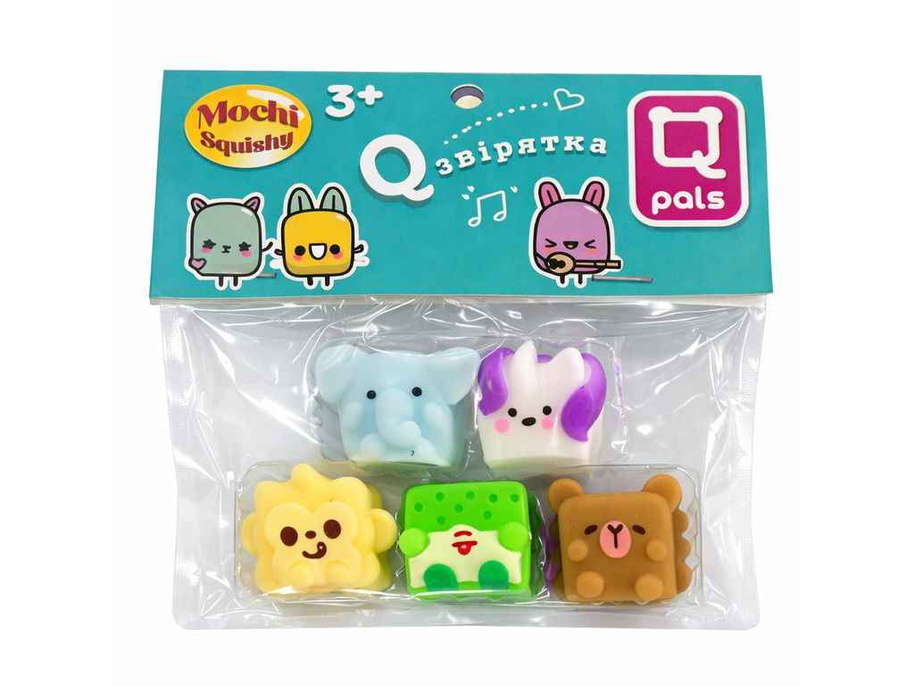 Сквиш коллекционный в наборе mochi squishy Q зверятки T25009 ТМ MONSTERGUM Сквиш коллекционный в наборе mochi squishy Q зверятки T25009 ТМ MONSTERGUM