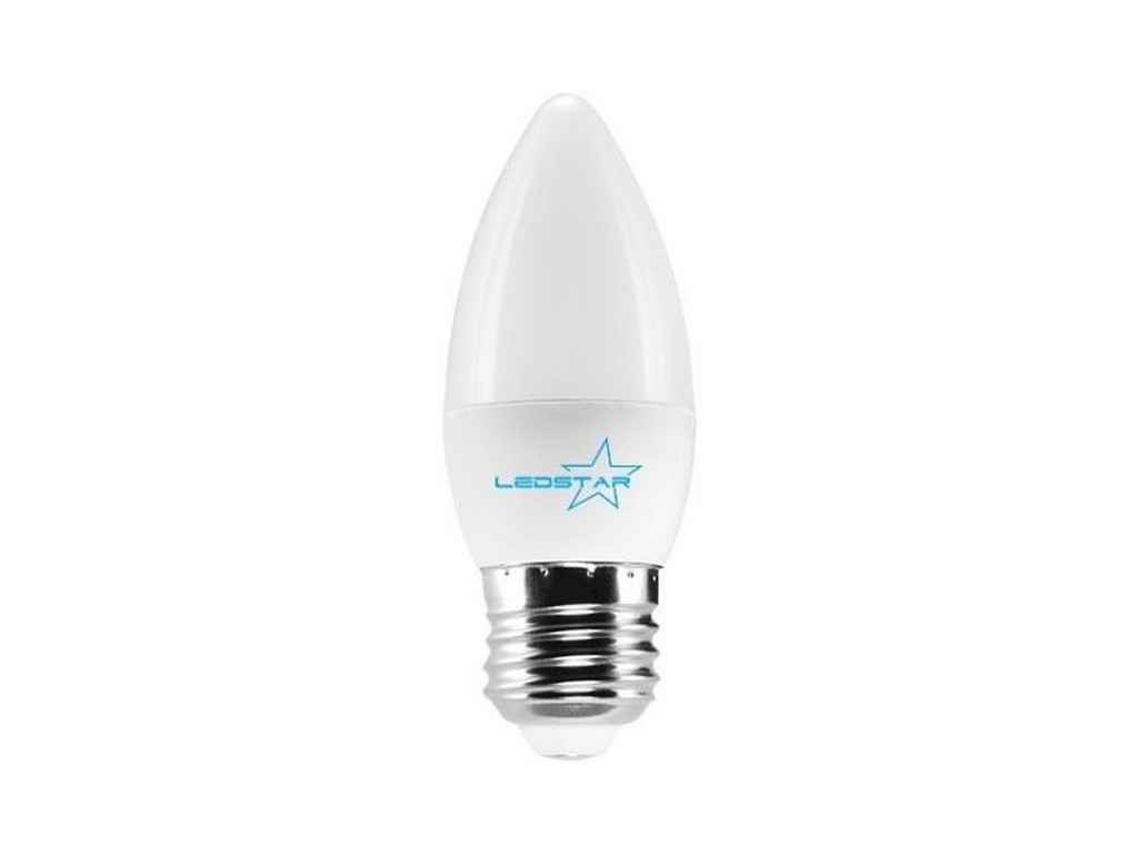 Лампа 7W E27 4000K C37 свічка ТМ LEDSTAR Лампа 7W E27 4000K C37 свічка ТМ LEDSTAR