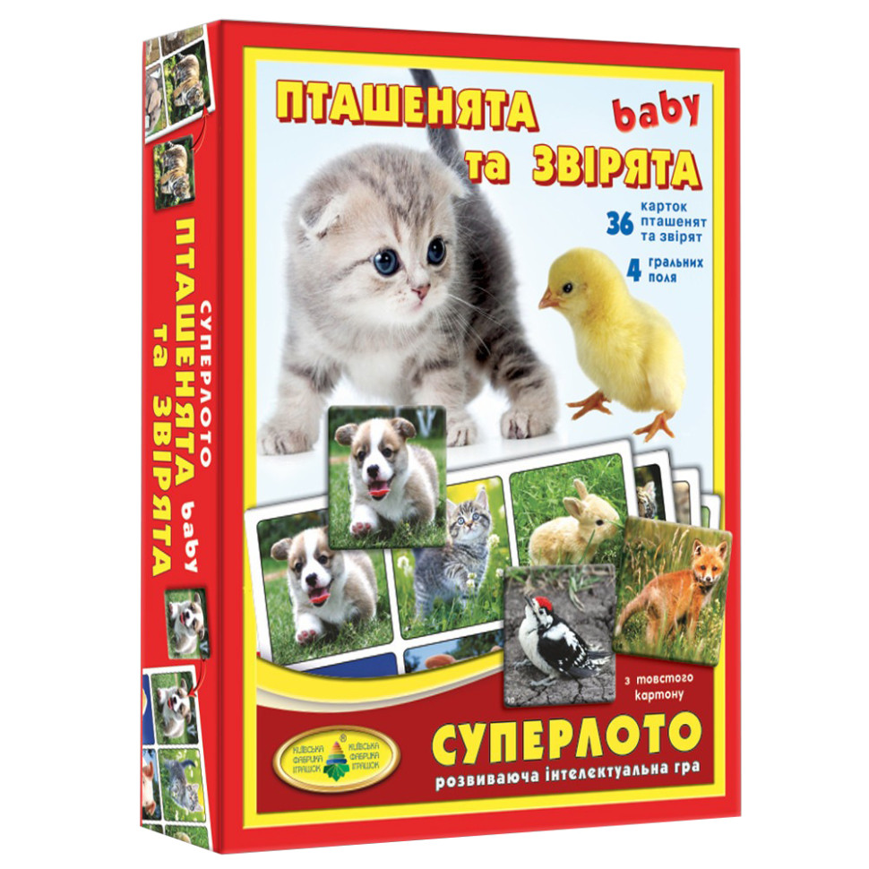 Настольная игра супер ЛОТО "Птенчики и зверята" 81985, 36 карточек Настольная игра супер ЛОТО "Птенчики и зверята" 81985, 36 карточек