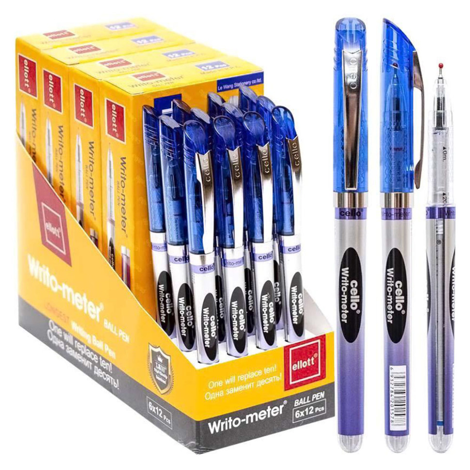 Ручка масляная ET8048-12(Blue) голубая 0,5 мм "10км" Ручка масляная ET8048-12(Blue) голубая 0,5 мм "10км"