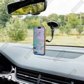 Автодержатель для телефона ELEGANT 150 008 (18мм) магнитный на стекло, гибкий (50шт/ящ). Изображение №2