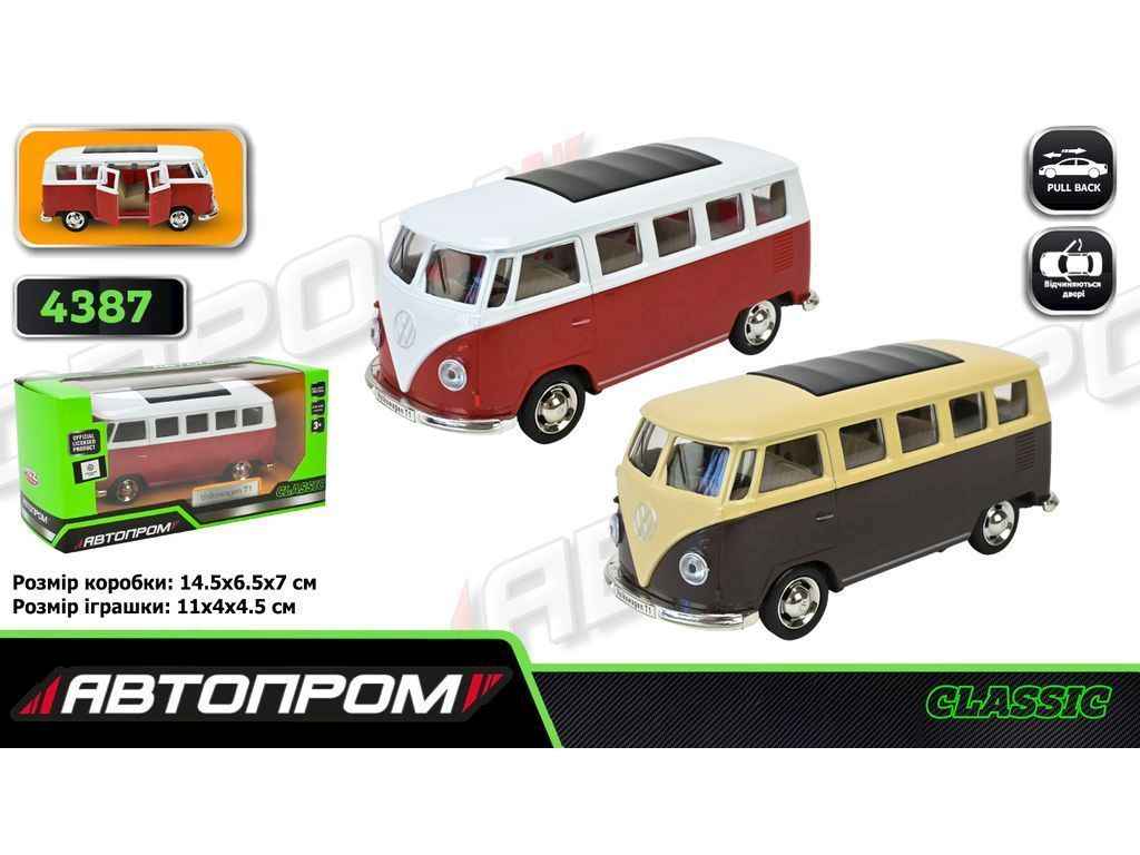 Машинка метал арт.4387, 2 кольори, відкр.двері 1:38 ТМ АВТОПРОМ Машинка метал арт.4387, 2 кольори, відкр.двері 1:38 ТМ АВТОПРОМ