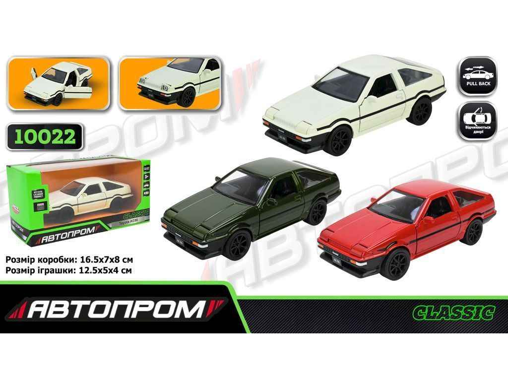 Машина метал арт.10022,5 inch, 3 кольори, відкр.двері ТМ АВТОПРОМ Машина метал арт.10022,5 inch, 3 кольори, відкр.двері ТМ АВТОПРОМ