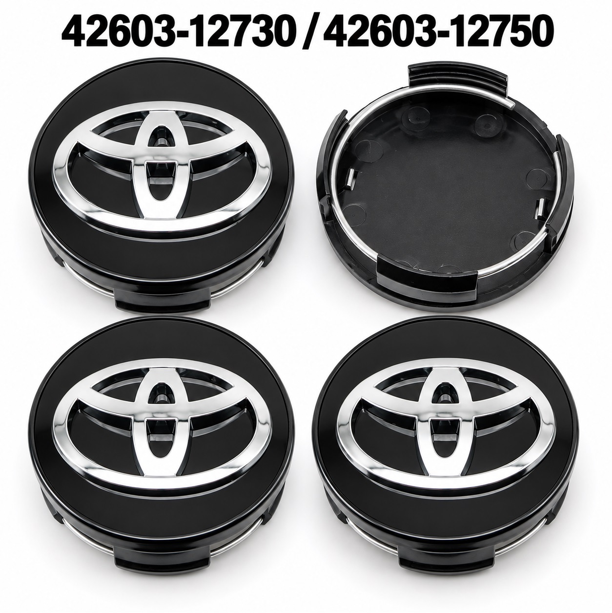 Ковпачки на титани "Toyota" (62/58мм) Чорний (42603-12730, 42603-12750) Ковпачки на титани "Toyota" (62/58мм) Чорний (42603-12730, 42603-12750)