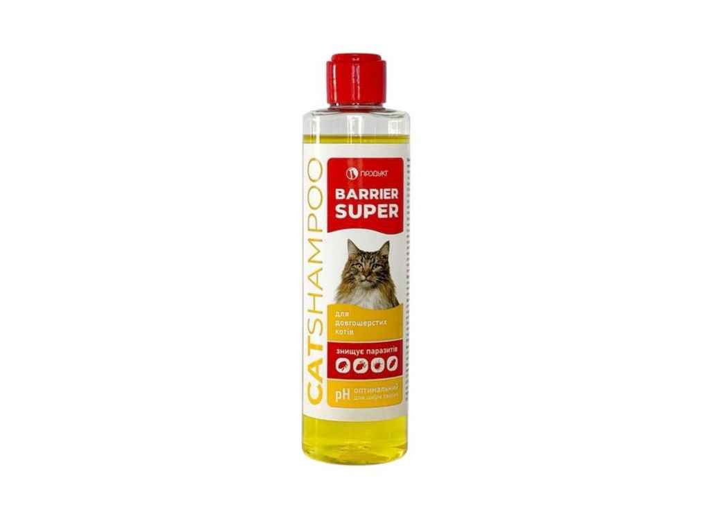 Шампунь Коти Барєр супер протипаразитарний для довгошерстих 250мл ТМПродукт Шампунь Коти Барєр супер протипаразитарний для довгошерстих 250мл ТМПродукт