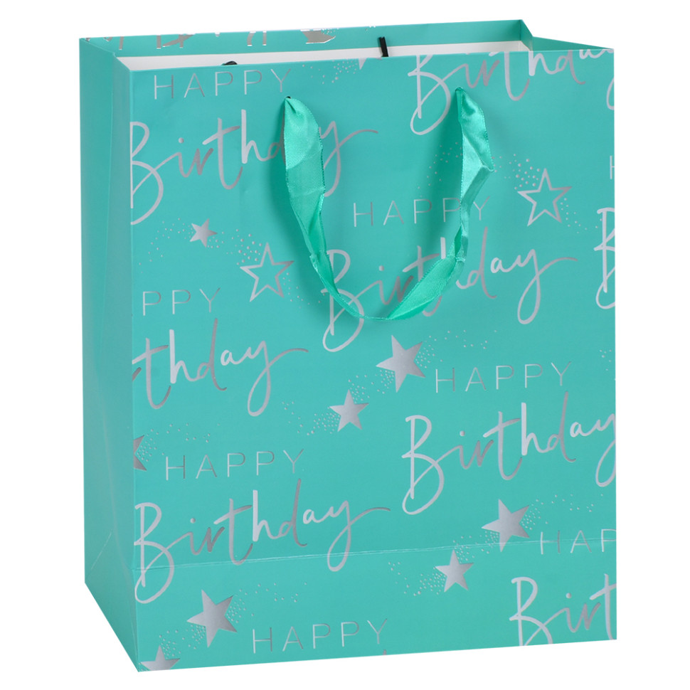 Пакет подарочный Happy Birthday MK 5947-M(Turquoise) размер 32х25х11 см Пакет подарочный Happy Birthday MK 5947-M(Turquoise) размер 32х25х11 см