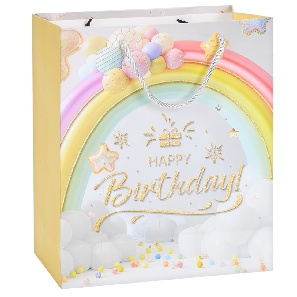 Пакет подарунковий Happy Birthday MK 5951-M-3 розмір 32х26х10 см Пакет подарунковий Happy Birthday MK 5951-M-3 розмір 32х26х10 см