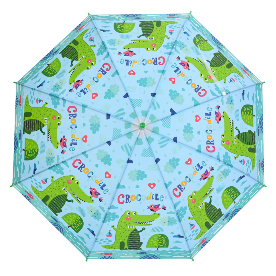 Детский зонт "Крокодил" MK 5792(Green) длина 65 см, трость 60,5 см, диаметр 85 см, спица 48 см Детский зонт "Крокодил" MK 5792(Green) длина 65 см, трость 60,5 см, диаметр 85 см, спица 48 см