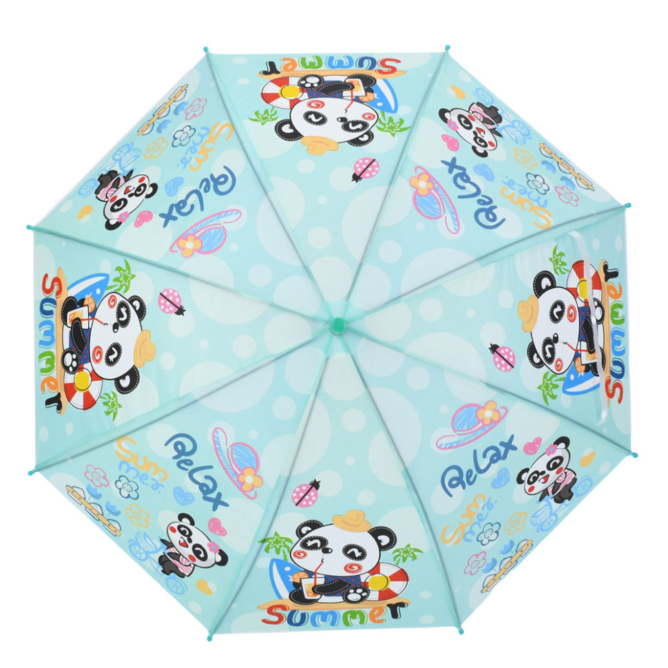 Дитяча парасолька "Panda Summer" MK 5801(Green) довжина 67 см, тростина 60,5 см, діаметр 84 см, спиця 47 см Дитяча парасолька "Panda Summer" MK 5801(Green) довжина 67 см, тростина 60,5 см, діаметр 84 см, спиця 47 см