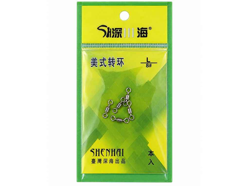 Вертлюг с карабином XL (3шт/уп) арт.302 ТМ SHENHAI Вертлюг с карабином XL (3шт/уп) арт.302 ТМ SHENHAI