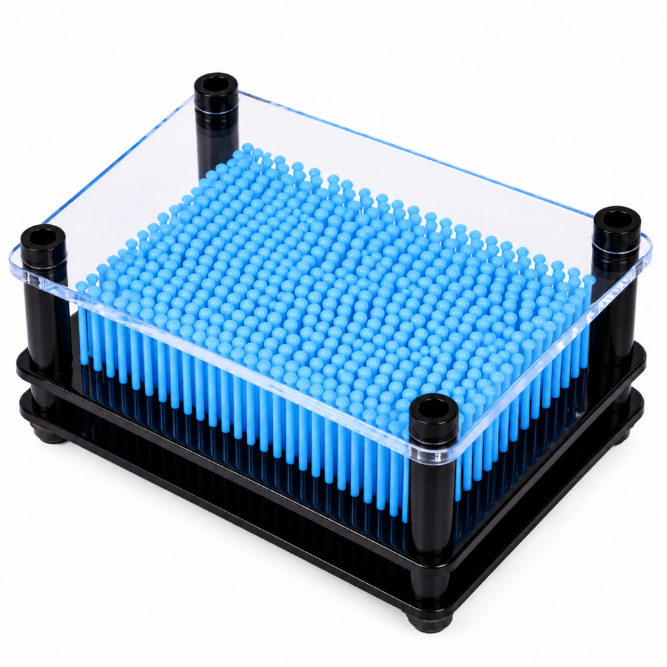 Об'ємна панель-антистрес з рухомими елементами "3D Пін Арт" MK 5967(Light-Blue) світло-блакитний Об'ємна панель-антистрес з рухомими елементами "3D Пін Арт" MK 5967(Light-Blue) світло-блакитний