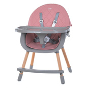 Стульчик для кормления ME 1111 LUMI Pink экокожа. Изображение №4 Стульчик для кормления ME 1111 LUMI Pink экокожа. Изображение №4