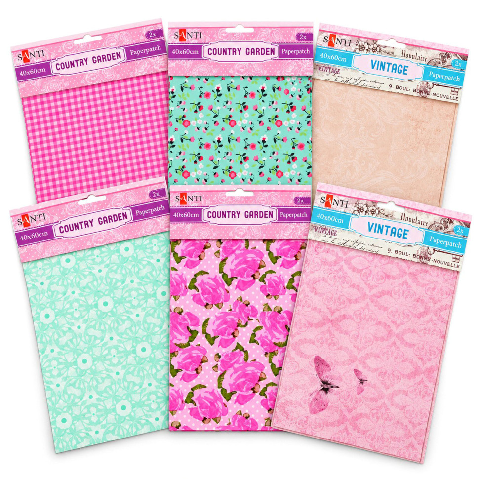 Папір для декупажу PAPERPATCH-40х60 дизайн в асортименті, 40х60 см, 2 листи Папір для декупажу PAPERPATCH-40х60 дизайн в асортименті, 40х60 см, 2 листи