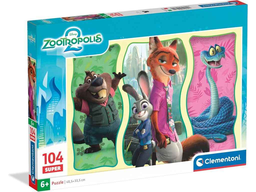 Пазлы 104 эл. Супер Зоотрополис Disney ТМ Clementoni Пазлы 104 эл. Супер Зоотрополис Disney ТМ Clementoni