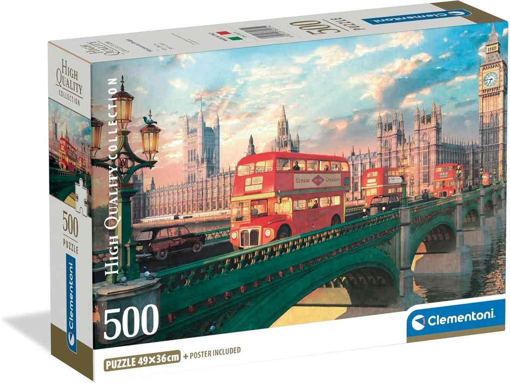 Пазлы 500 эл. Вестминстерский мост в Лондоне ТМ Clementoni Пазлы 500 эл. Вестминстерский мост в Лондоне ТМ Clementoni