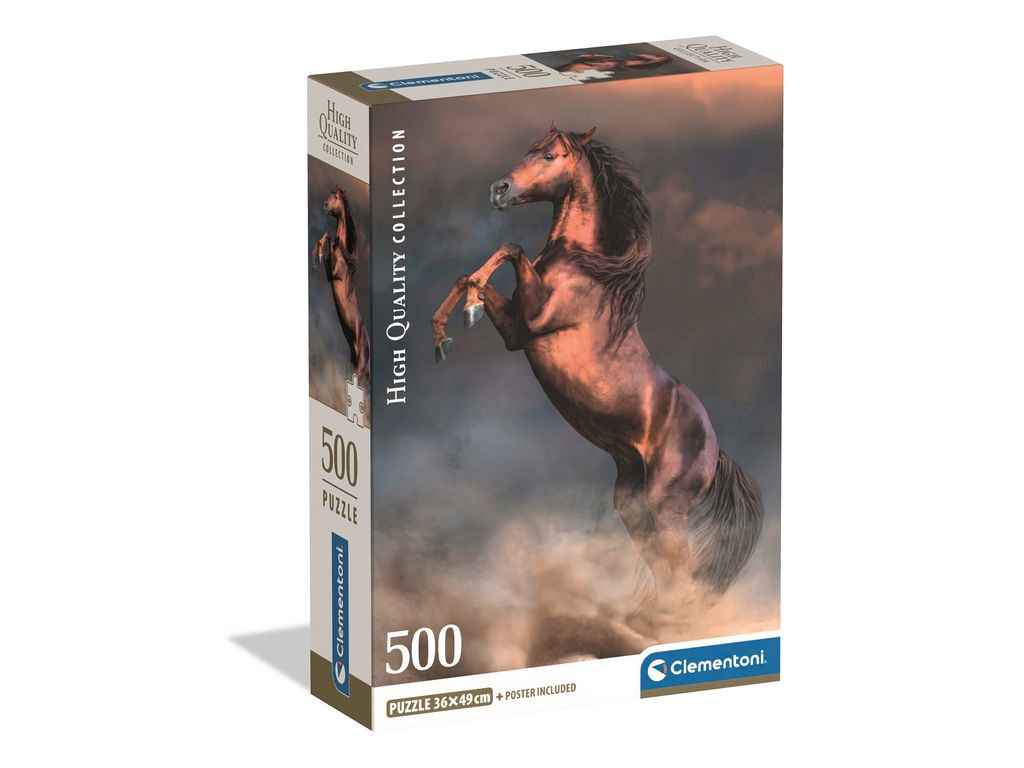Пазли 500ел. Колекція високої якості Дикий рудий кінь ТМ Clementoni Пазли 500ел. Колекція високої якості Дикий рудий кінь ТМ Clementoni