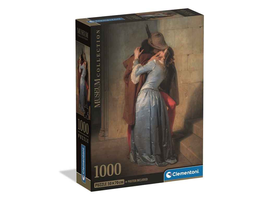 Пазли 1000 ел. Музейна колекція Франческо Аєц Поцілунок ТМ Clementoni Пазли 1000 ел. Музейна колекція Франческо Аєц Поцілунок ТМ Clementoni
