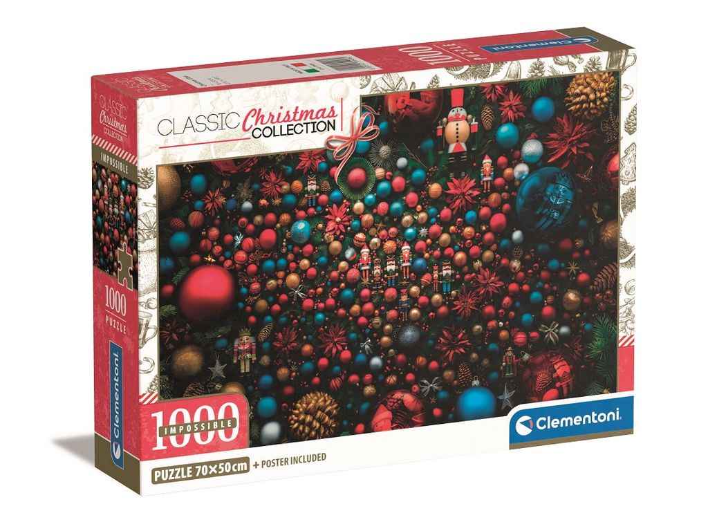 Пазлы 1000эл. Коллекция Новогодних украшений ТМ Clementoni Пазлы 1000эл. Коллекция Новогодних украшений ТМ Clementoni