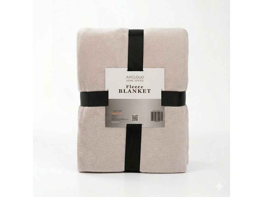 Плед 200*220 велсофт BLANKET BEIGE ТМ ARCLOUD Плед 200*220 велсофт BLANKET BEIGE ТМ ARCLOUD
