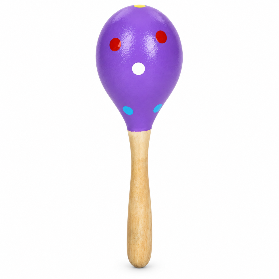 Дерев'яна дитяча іграшка "Маракас" MD 0029(Violet) 20х6х6 см Дерев'яна дитяча іграшка "Маракас" MD 0029(Violet) 20х6х6 см