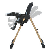Дитячий стільчик для годування CRAFT ME 1115-W Black. Зображення №4