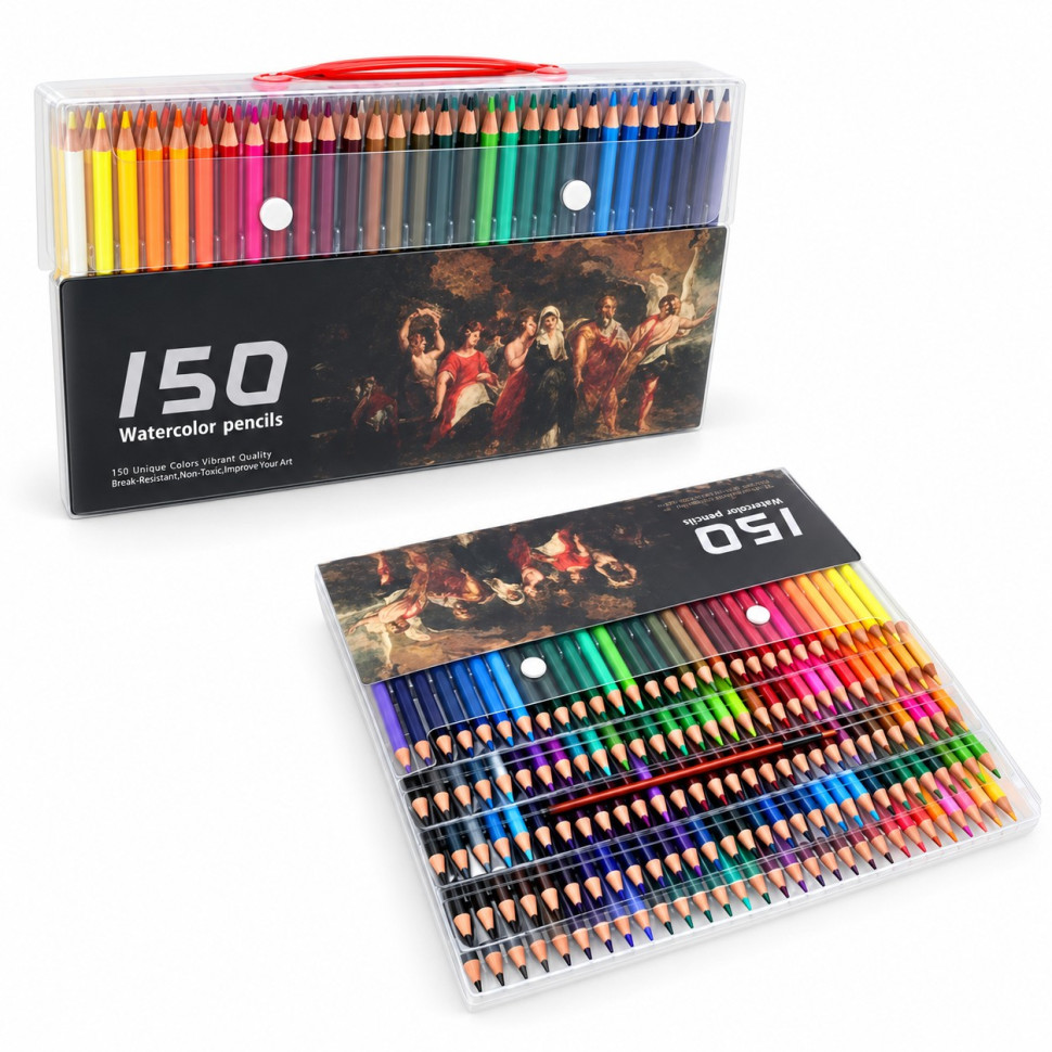Набор карандашей Watercolor QB-05885-150 в наборе 150 штук Набор карандашей Watercolor QB-05885-150 в наборе 150 штук