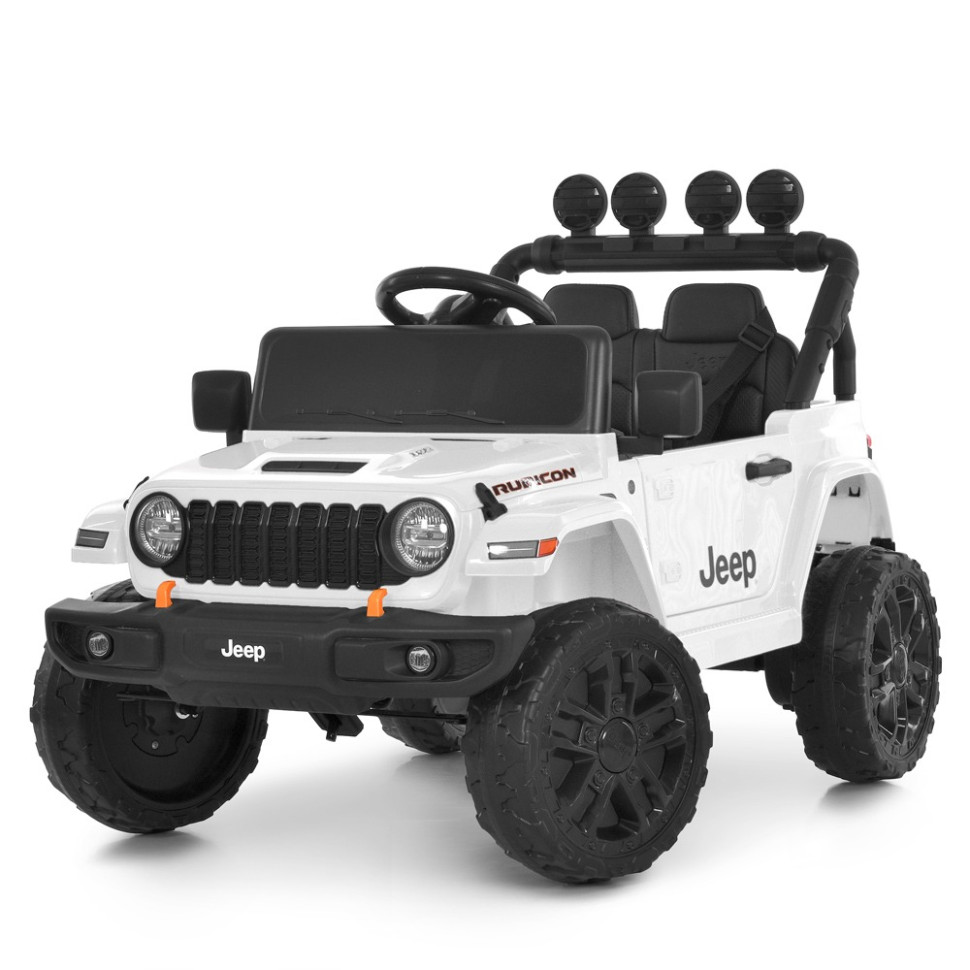 Дитячий електромобіль Джип M 6312EBLR-1(24V) до 30 кг, білий Дитячий електромобіль Джип M 6312EBLR-1(24V) до 30 кг, білий